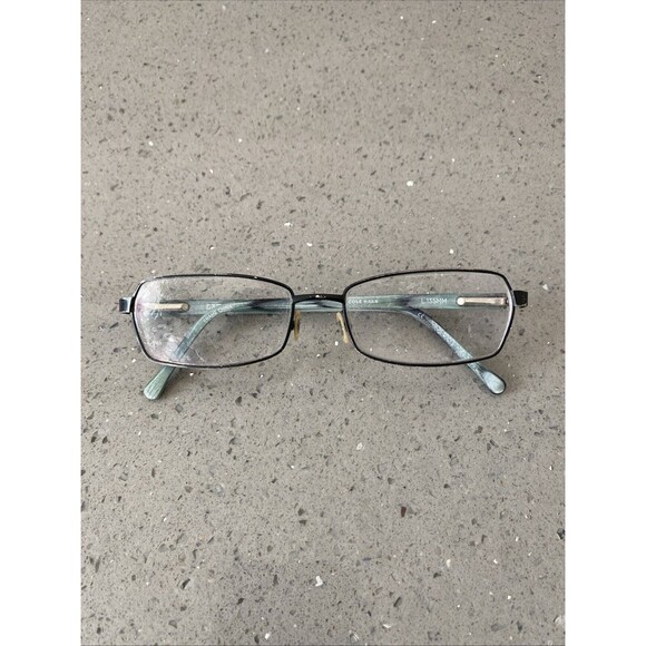 COLE HAAN CH1022 II Eyeglasses Frames ONLY 53-16-135 Black/Blue Teal Marble - Picture 1 of 8